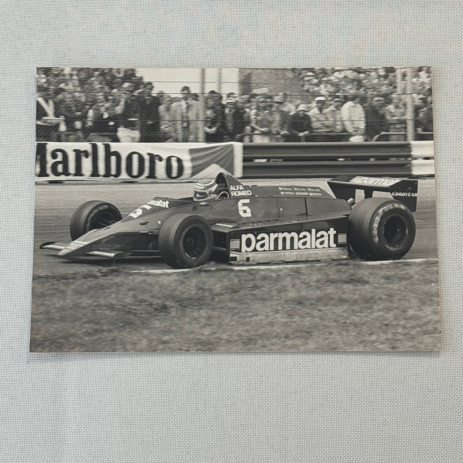 Nelson Piquet Alfa Romeo Brabham Vintage Grand Prix Racing Photo Photograph