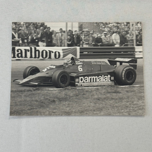 Nelson Piquet Alfa Romeo Brabham Vintage Grand Prix Racing Photo Photograph