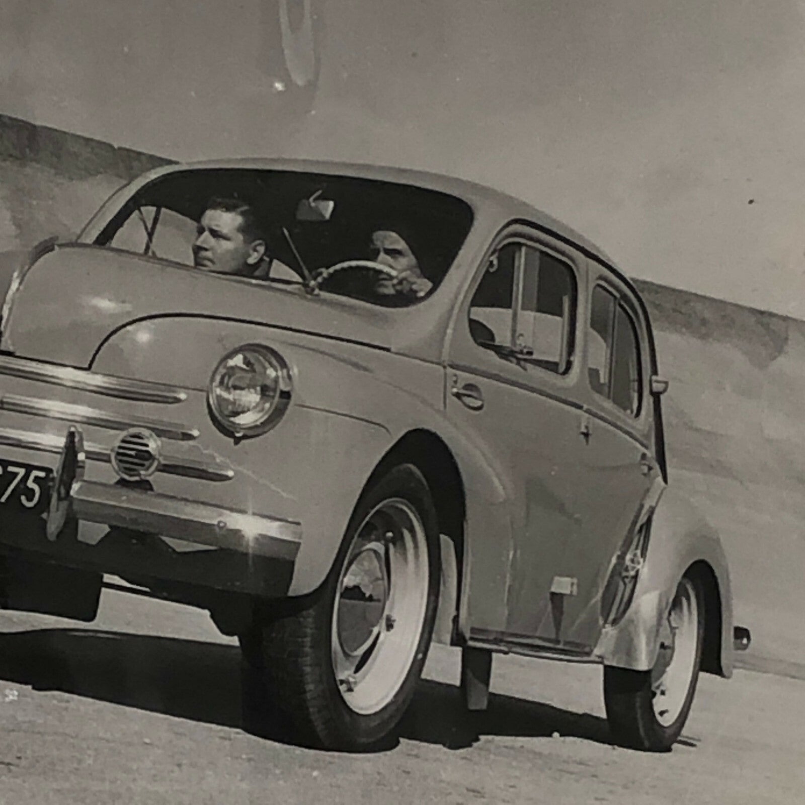 Vintage Renault 4CV Car Factory Press Photo Photograph Renault 4 CV 
