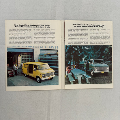 GMC Rally and Vandura Van Sales Brochure Catalog Advertising