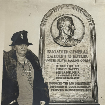 American Military Brigadier General Smedley Butler Memorial Press Photo 1931