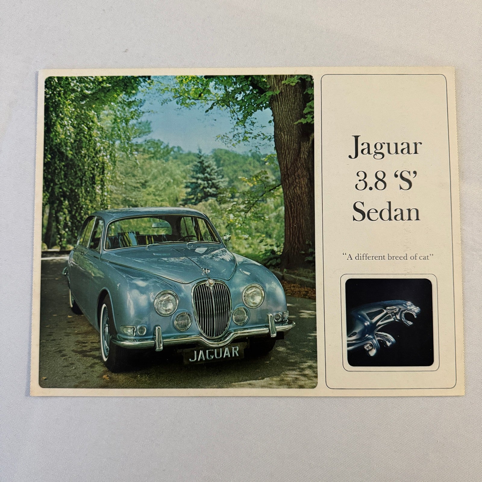 Jaguar 3.8 S Sedan Car Sales Brochure Catalog Advertising Vintage