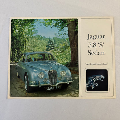 Jaguar 3.8 S Sedan Car Sales Brochure Catalog Advertising Vintage