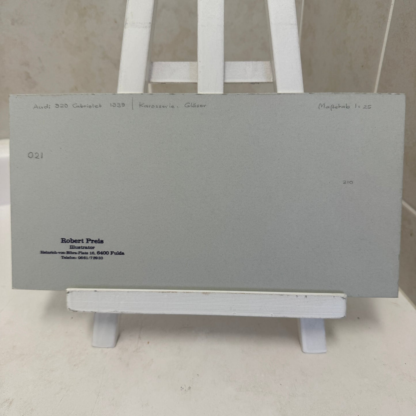 1939 Audi 920 Cabriolet Glaser Automobile Illustration Art Drawing Hand Drawn