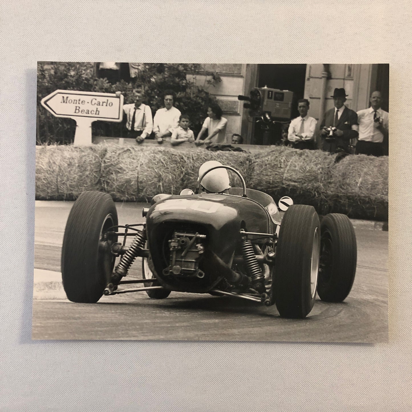 Vintage Racing Car Driver Photo Photograph Print Monte Carlo Geoffrey Goddard