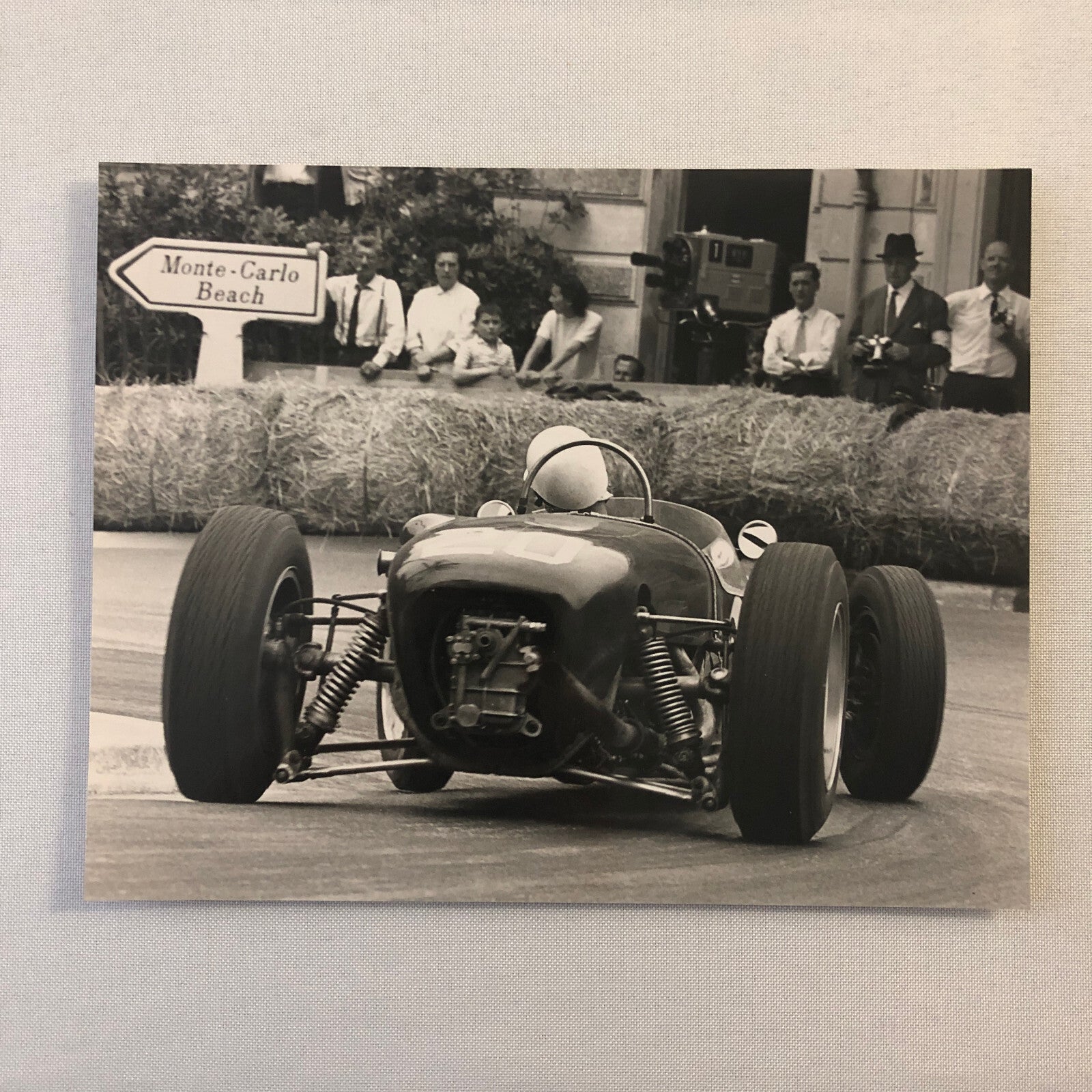 Vintage Racing Car Driver Photo Photograph Print Monte Carlo Geoffrey Goddard