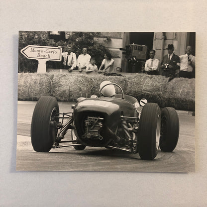 Vintage Racing Car Driver Photo Photograph Print Monte Carlo Geoffrey Goddard