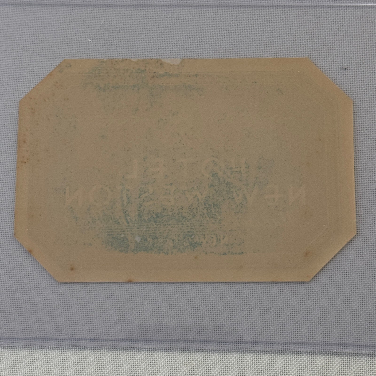 Vintage Hotel Travel Label Hotel New Weston Madison Avenue New York NY