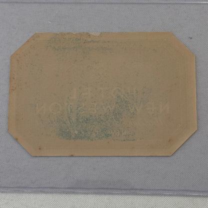 Vintage Hotel Travel Label Hotel New Weston Madison Avenue New York NY