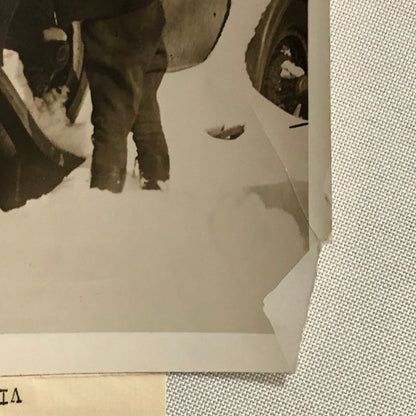 Press Photo Photograph Automobile Car in California Snow Storm Underwood Photo