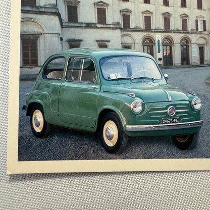 1955 Fiat 600 Italian Postcard Post Card Collectible Numbered 2005