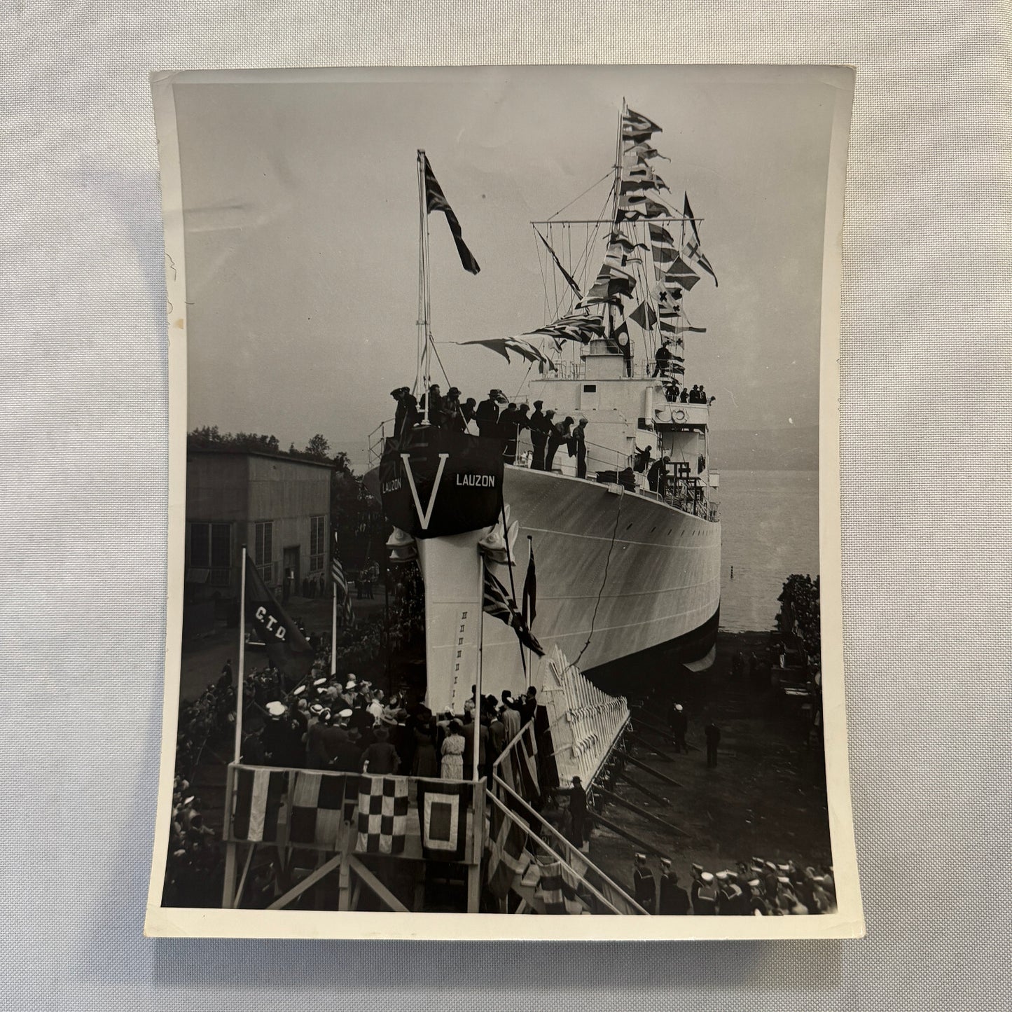 Vintage Boat Ship Photo Photograph Print Lauzon