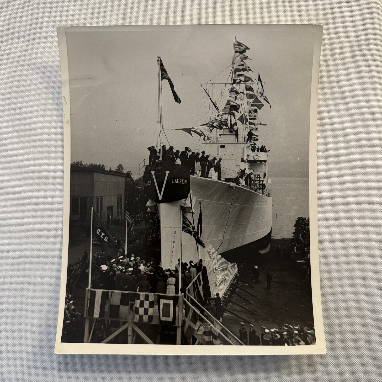 Vintage Boat Ship Photo Photograph Print Lauzon