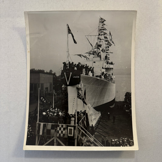 Vintage Boat Ship Photo Photograph Print Lauzon