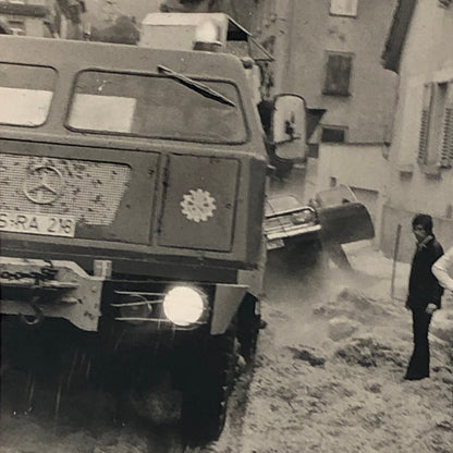 Vintage Disaster Photo Snow Storm Flood Germany Cars People Lot of 7