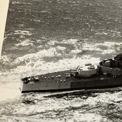 Royal Canadian Navy Military Ship Photo Photograph HMCS Ontario 1945 Vintage