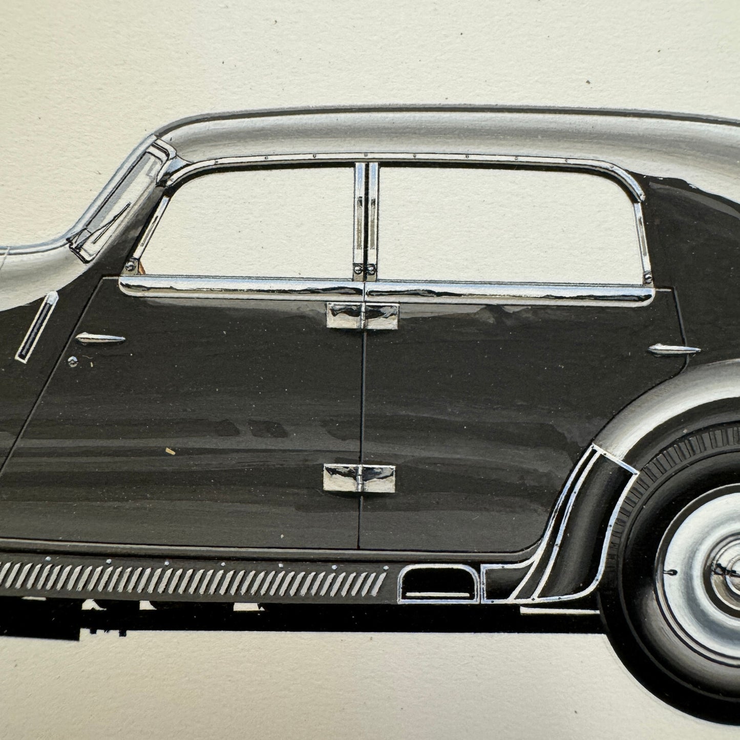 1933 Rohr 8 Type F Automobile Illustration Art Drawing Hand Drawn