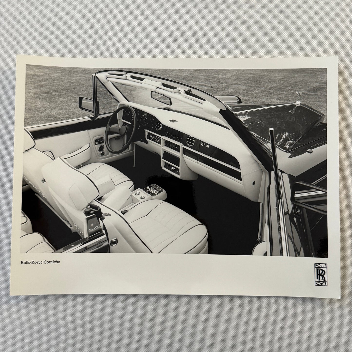 Rolls Royce Corniche Convertible Car Interior Factory Press Photo Photograph