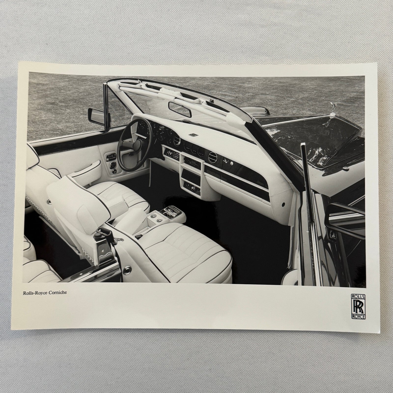 Rolls Royce Corniche Convertible Car Interior Factory Press Photo Photograph