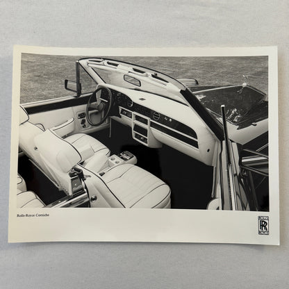 Rolls Royce Corniche Convertible Car Interior Factory Press Photo Photograph