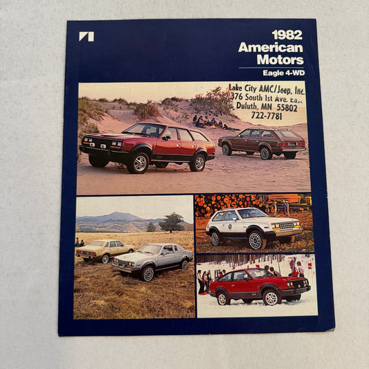 1982 AMC American Motors Eagle 4WD Sales Brochure Catalog Advertising