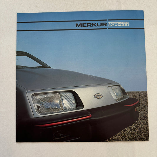 Merkur XR4Ti Car Sales Brochure Catalog Advertising Ford Canadian Market 1985