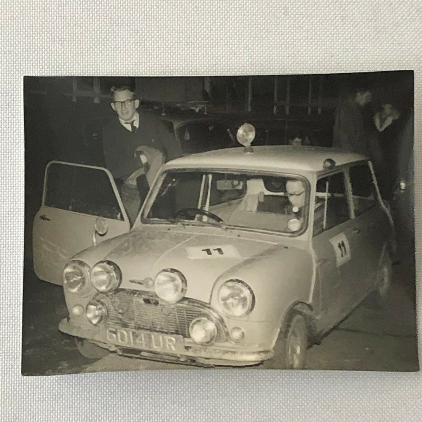 Vintage MINI Racing Car Photo Photograph Print - Rally Rallye Car ? 