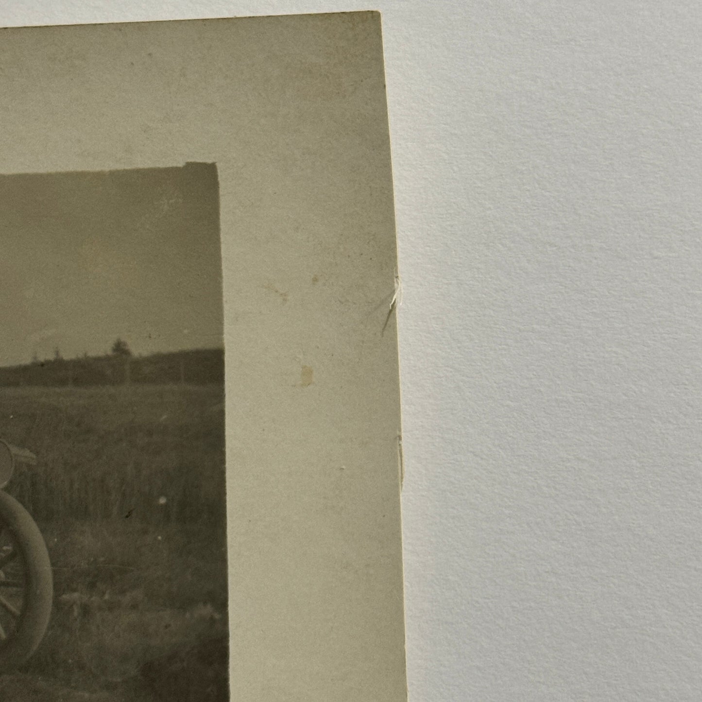 Real Photo Postcard RPPC People and Antique Car Automobile Vintage License Plate