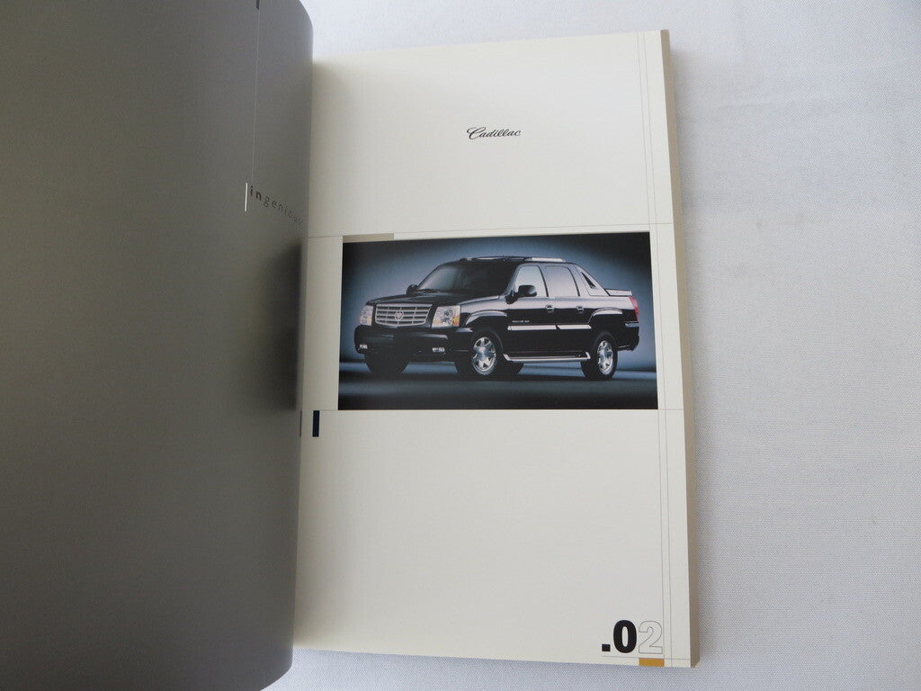 2002 Cadillac Escalade EXT Truck Press Kit Brochure Catalog 