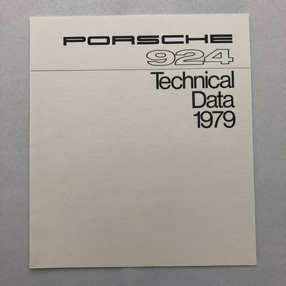 1979 Porsche 924 Sales Brochure Catalog Advertising Prospekt