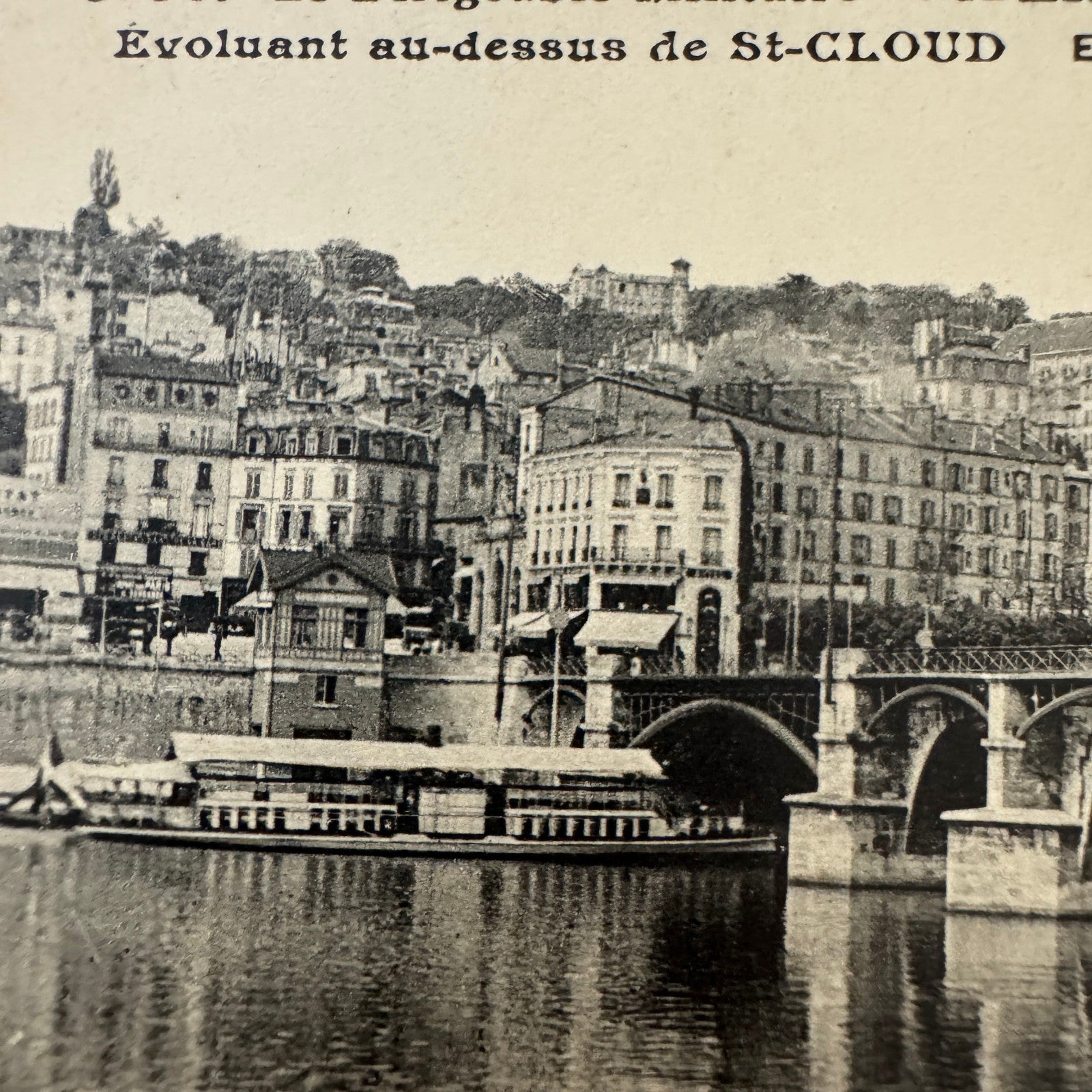 Vintage Military Zeppelin Airship Dirigible Postcard Post Card French Liberte