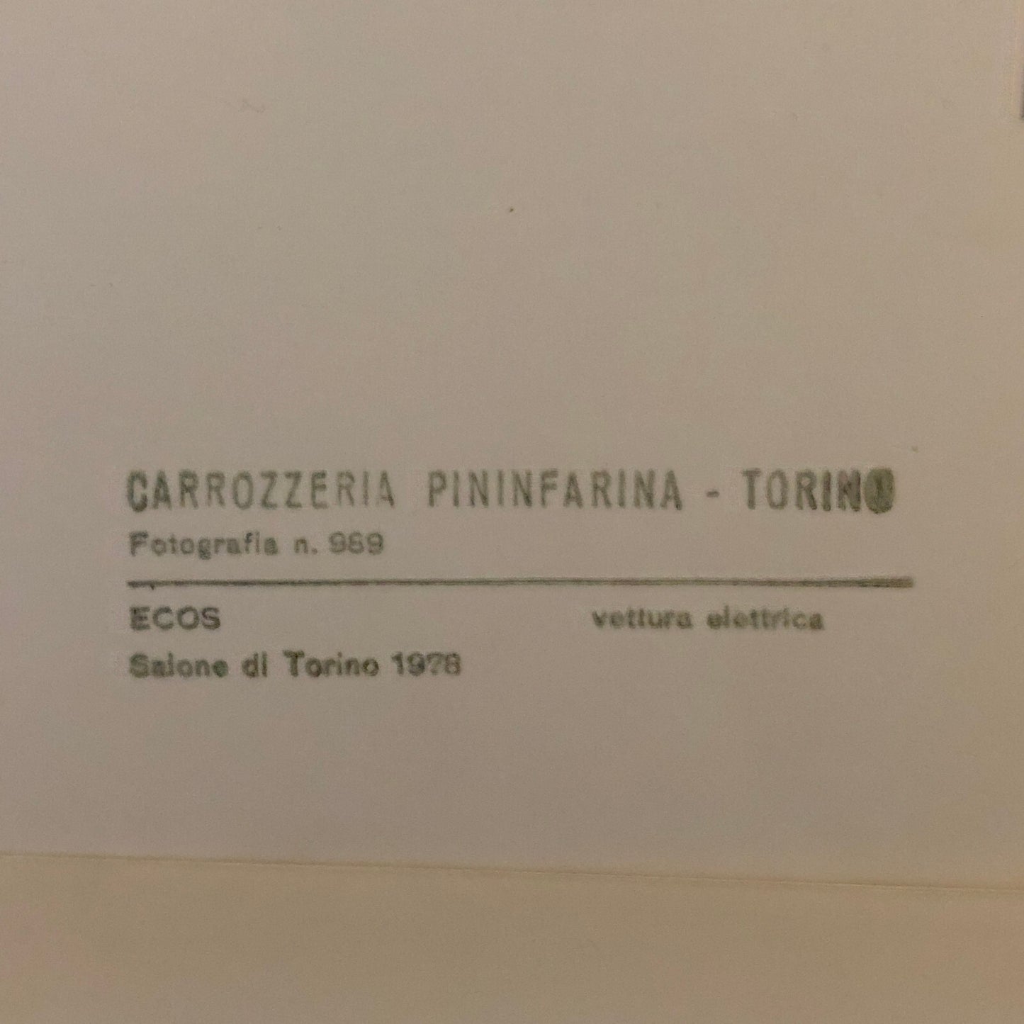 Vintage 1978 Pininfarina Fiat ECOS Concept Car Automobile Photo Lot of 7