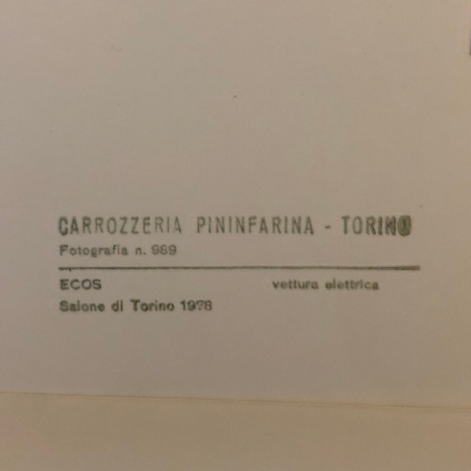 Vintage 1978 Pininfarina Fiat ECOS Concept Car Automobile Photo Lot of 7