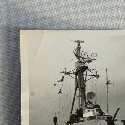 Vintage Military Ship Photo Photograph Print Boat Canada 1958