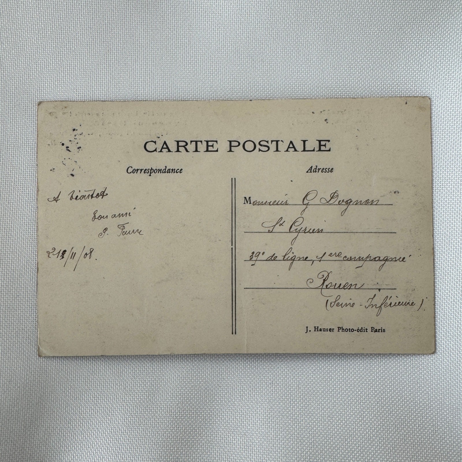 Vintage Zeppelin Airship Dirigible Postcard Post Card French La Republique 1908