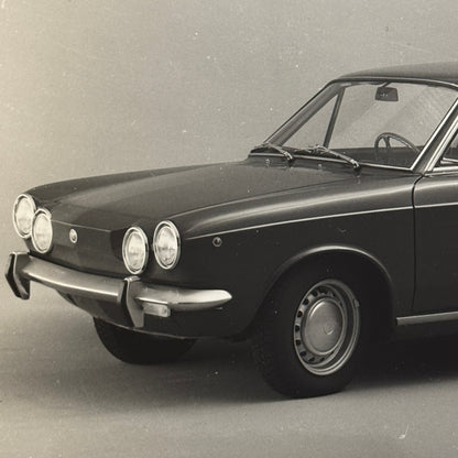 FIat 850 Sport Coupe Car Factory Press Photo Photograph Vintage