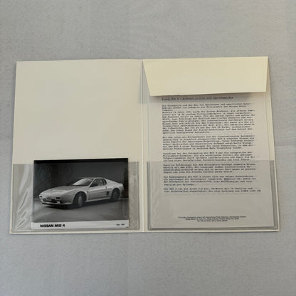 1985 Nissan Mid 4 Concept Car Press Kit Photos Brochure German Text