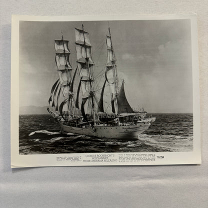 Louis de Rochemont Windjammer Movie Press Photo Photograph Cinerama 1971 Film