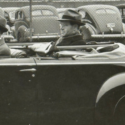 Vintage 1938 Lincoln Zephyr Convertible Car Photo Photograph Modern Print