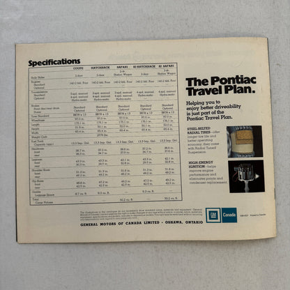 1975 Pontiac Astre Car Sales Brochure Catalog SJ Safari Wagon Hatchback Coupe