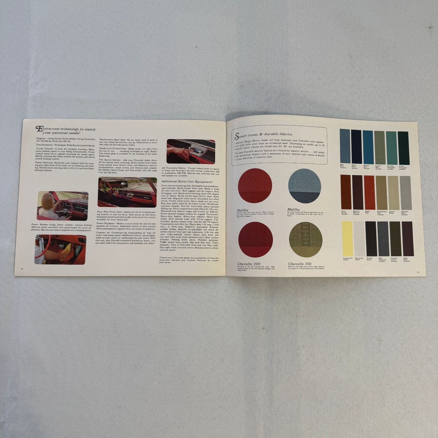 1966 Chevrolet Chevelle Sales Brochure Catalog Malibu Convertible 300 Wagon