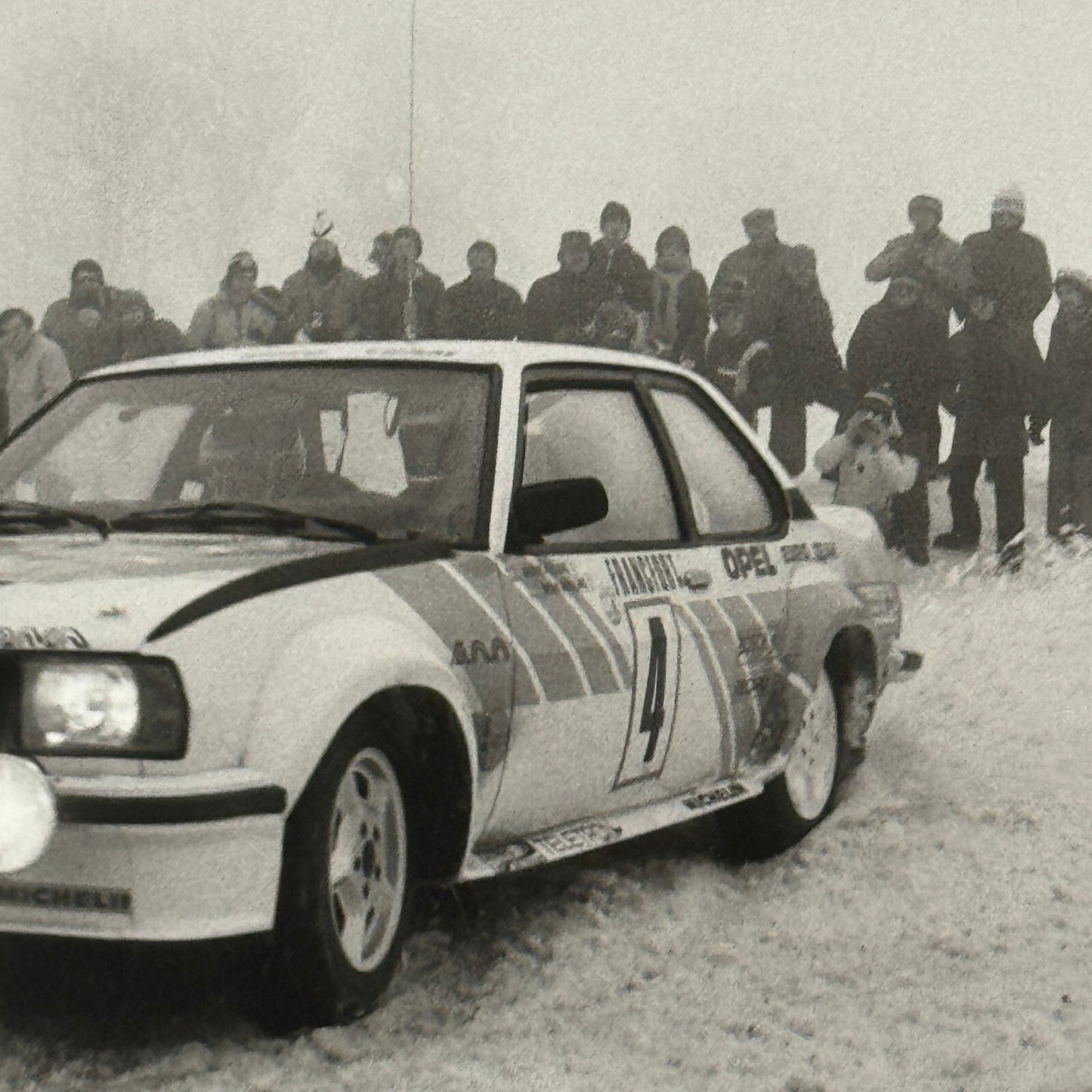 1980 Rallye Monte Carlo Press Photo Photograph DPPI Opel Ascona Rally Car