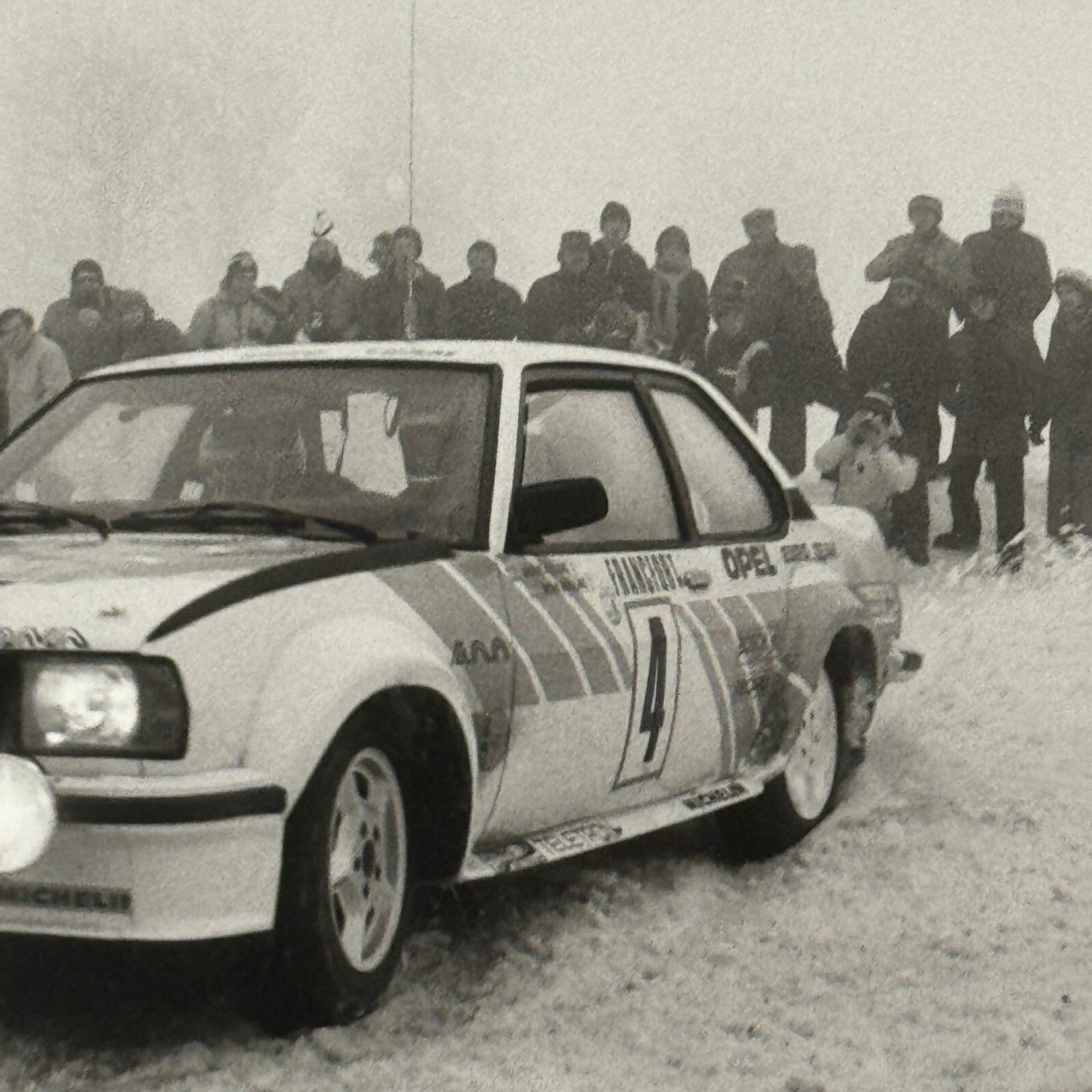 1980 Rallye Monte Carlo Press Photo Photograph DPPI Opel Ascona Rally Car