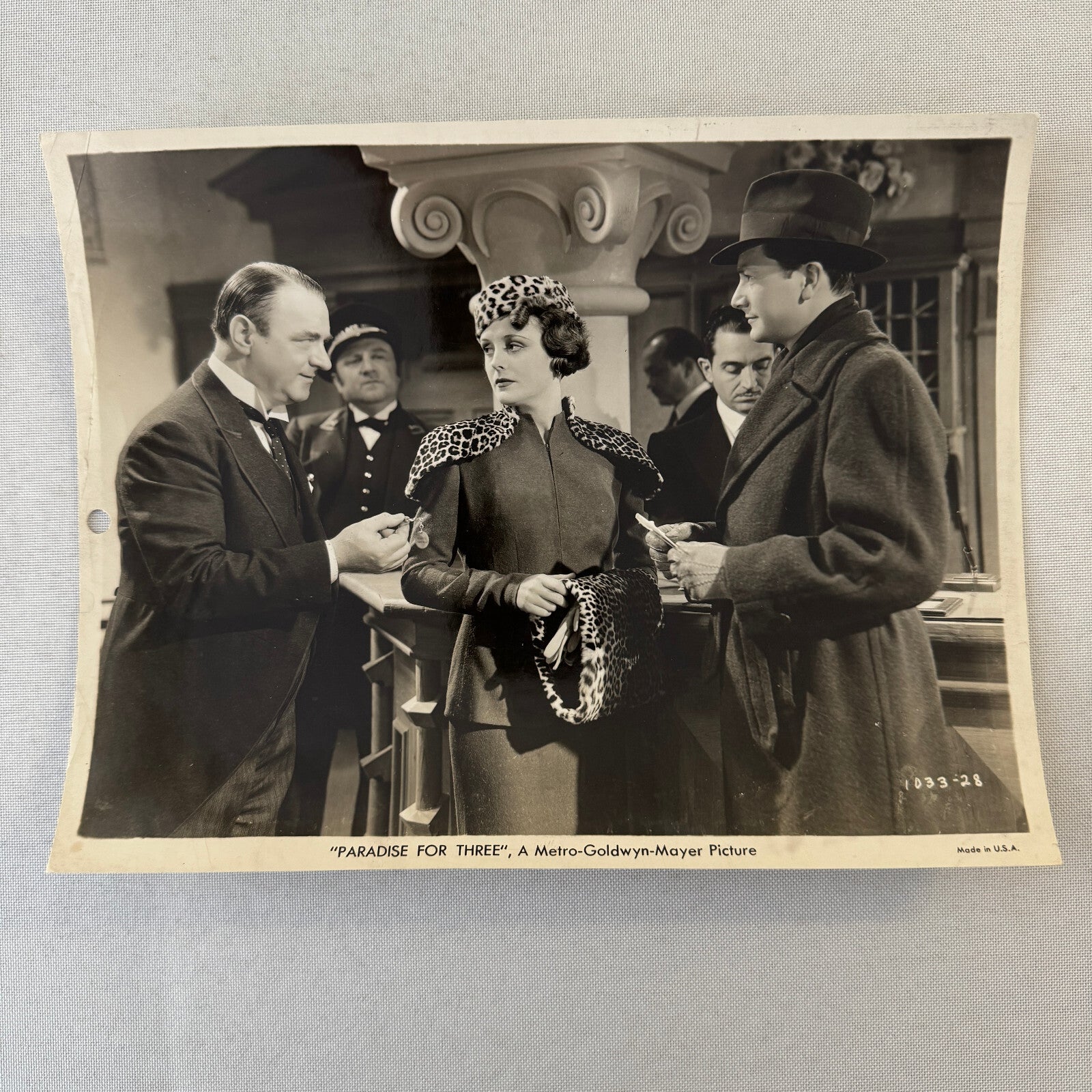 Vintage Movie Press Photo Photograph Paradise for Three MGM Metro Goldwyn Mayer