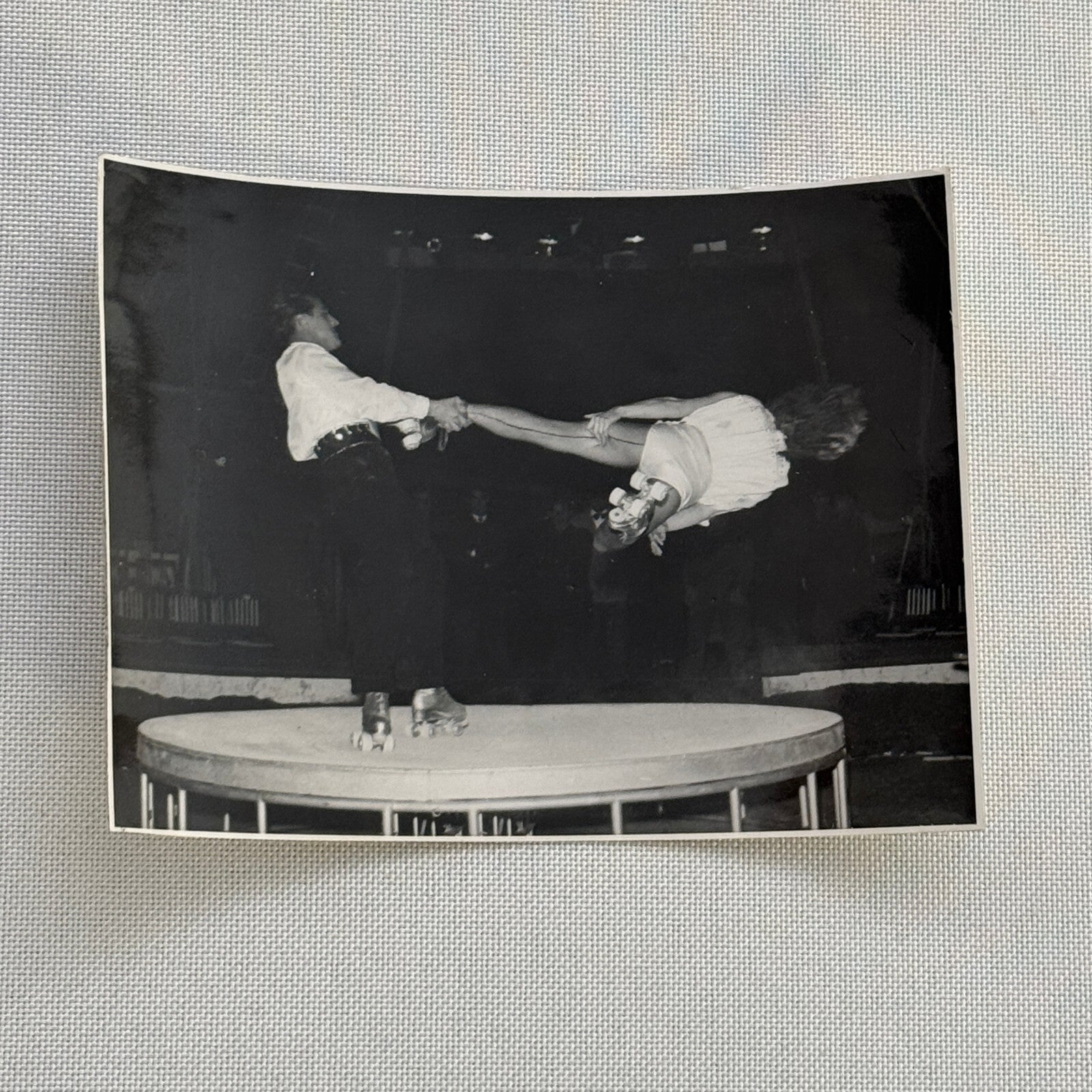 Circus Rollerskating Roller Skate Circus Act Photo Photograph Vintage