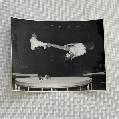 Circus Rollerskating Roller Skate Circus Act Photo Photograph Vintage