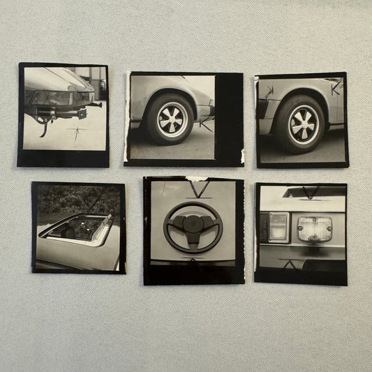 Porsche 911 Car Photo Photograph Lot of 6x Fuch Wheels Likely Used in Print
