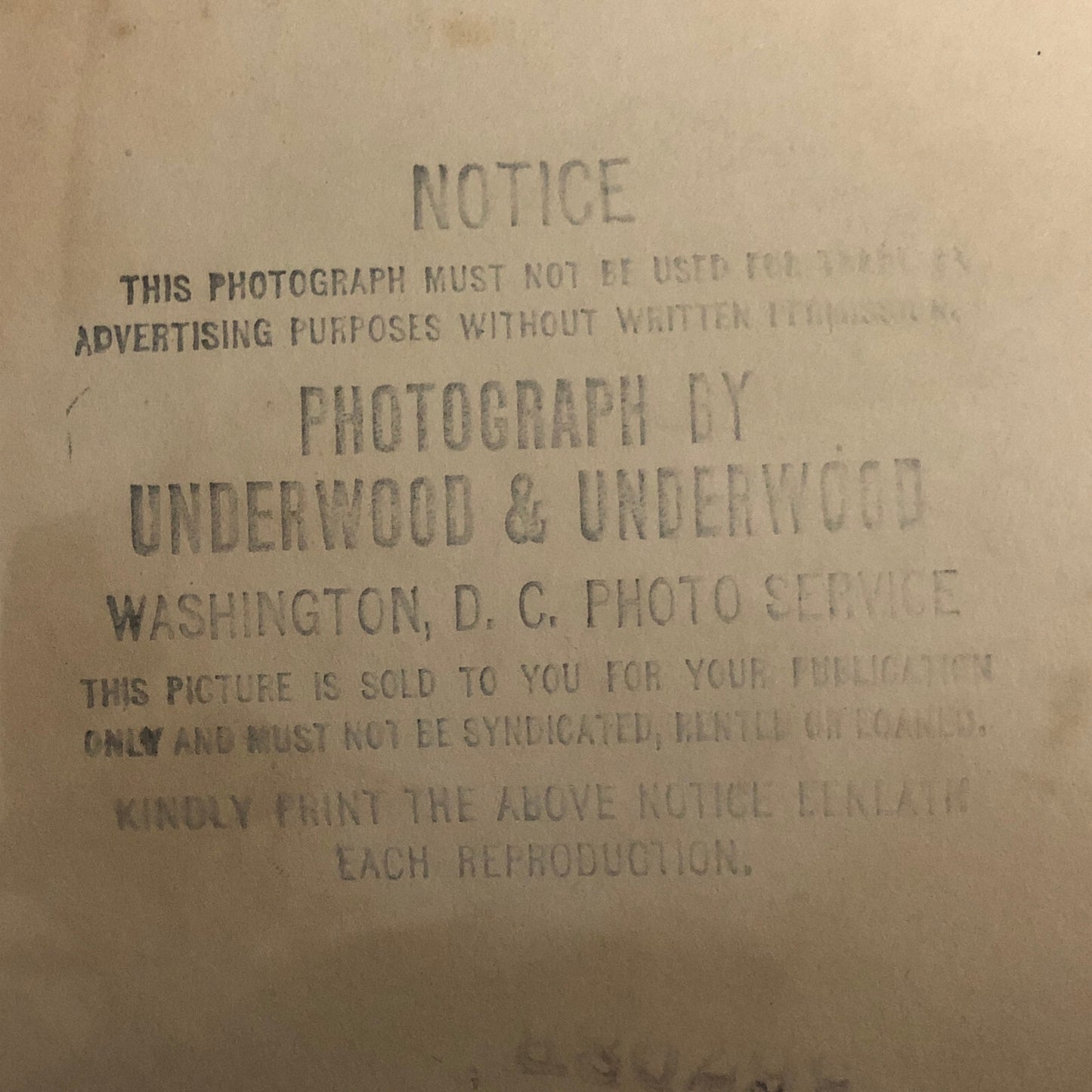 Press Photo Photograph General AC Dalton Emergency Fleet Corporation Underwood