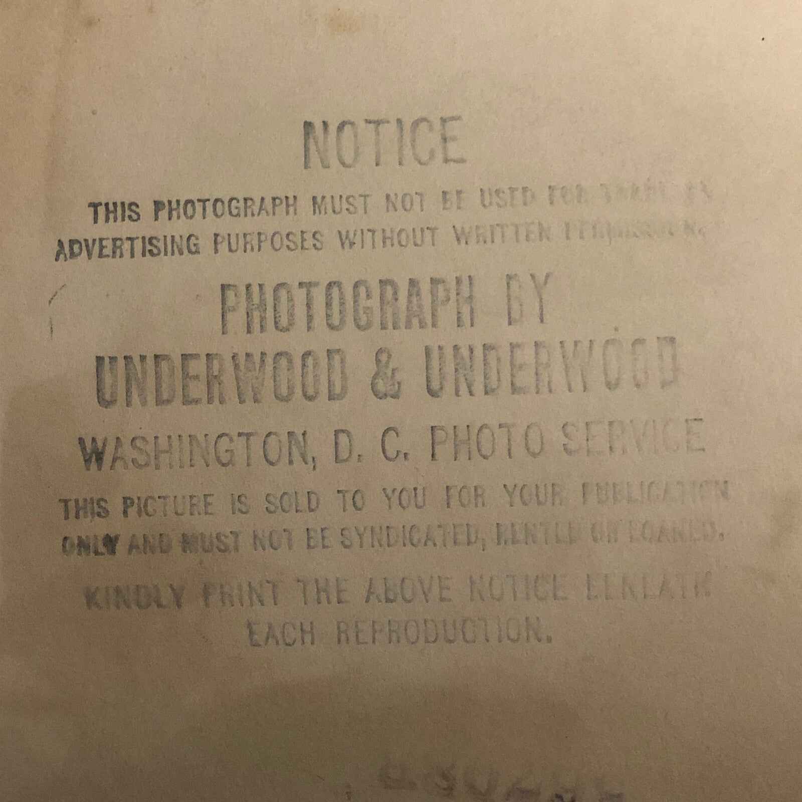 Press Photo Photograph General AC Dalton Emergency Fleet Corporation Underwood