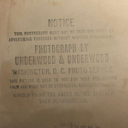 Press Photo Photograph General AC Dalton Emergency Fleet Corporation Underwood